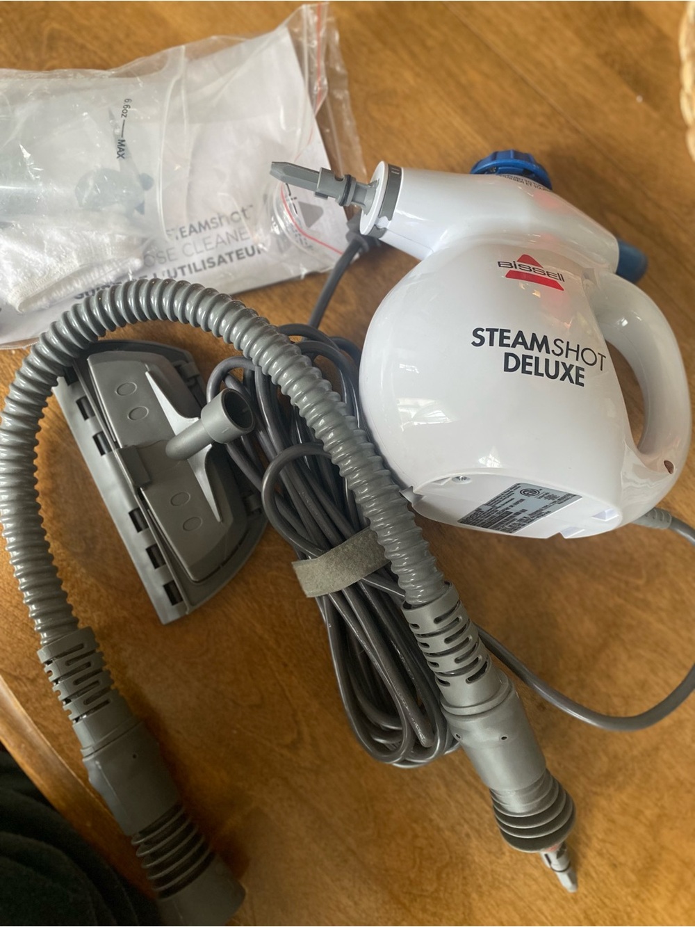 Bissell SteamShot Deluxe Handheld Steamer - White with Blue Accents